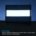 thumbnail image 5 of Uxcell 2x3" Reflective Patch Hook and Loop Fastener Safety Applique, Black 4 Pack, 5 of 6