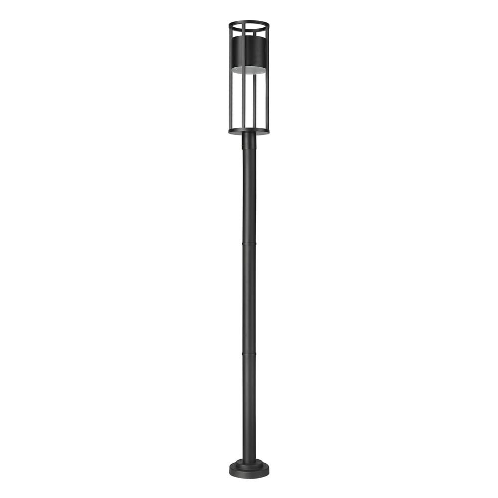 11W 1 Led Outdoor Post Mount Light In Modern Style-101.51 Inches Tall And 9.25 Inches Wide Z-Lite 517Phb-567P-Bk-Led