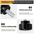 thumbnail image 2 of 40pcs Carbon Steel Threaded Knurled Thumbscrew, 2 of 5