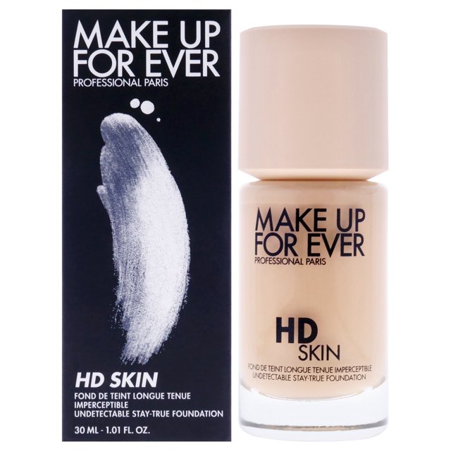 Base de Maquillaje HD Skin Indetectable Stay-True - 1R12 Cool Ivory de Make Up For Ever para Mujeres - Base de 1,01 oz