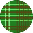 thumbnail image 1 of Ahgly Company Machine Washable Indoor Round Transitional Army Green Area Rugs, 6' Round, 1 of 7