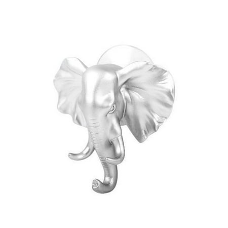 

Follure Lovely Elephant Head Self Adhesive Wall Door Hook Hanger Bag Keys Sticky Holder