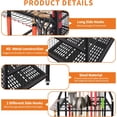 thumbnail image 3 of Garden Tool Organizer, Yard Tool Organizer, Yard Tool Tower Rack Metal Yard Tools Storage,Steel Garden Tool Stand Heavy Duty Garden Tool Organizer for Garage, Partitioned Tool Organizer and Storage, 3 of 7