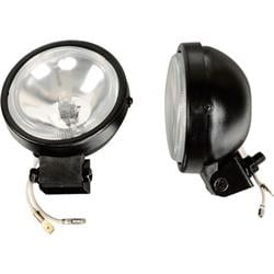 Ironton 40417 12V Halogen Driving Spotlights - Pair, Clear - Round - 3. 50 inch dia. - 55 watts