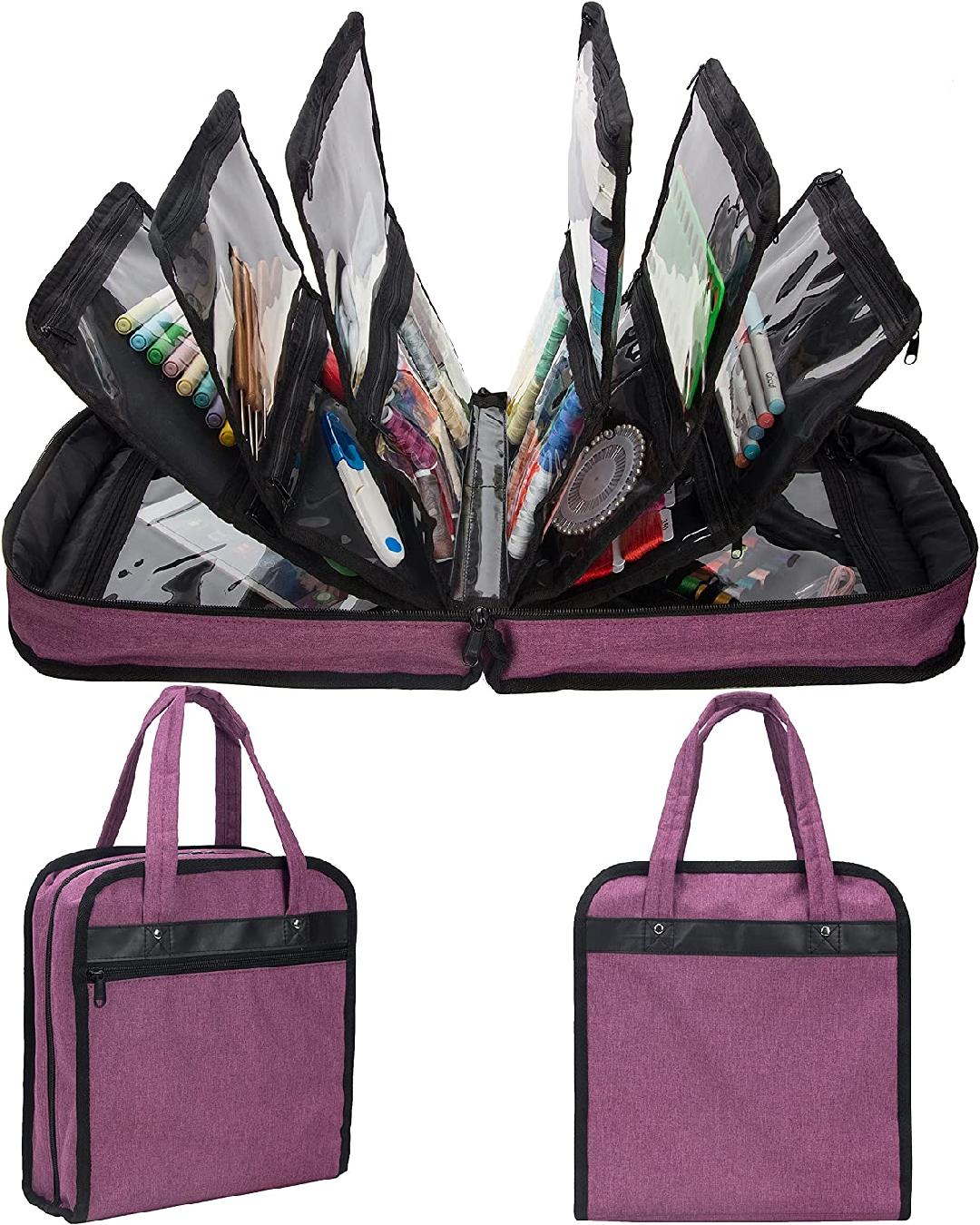 Sewing Accessories Storage Bag, Knitting, Craft Tools and Accessories Organizer, Roomy Carrying