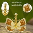 thumbnail image 3 of Matashi Elegant Floral & Butterfly Ring Stand Coffee Color  Enamel Display Organizer w/ Crystals, 3 of 5