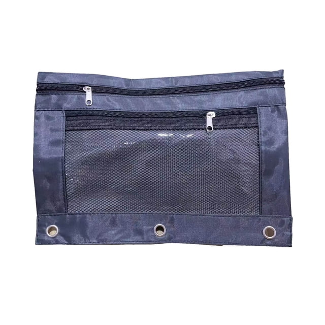Folders for Documents Three Hole Pencil Case Zipper Transparent Pvc File Storage Bag Detachable Folder Large Capacity Pencil Case Pencil Bags with Zipper
