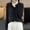 Black, variant on Sentmoon Sweat Shirt Crew Neck Long Sleeve Solid Color Sweater Plus Size Knitted Soft and Cozy Loose Womans Tops Trendy Fall and Winter for Oversized Comfy Pullover L