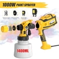 thumbnail image 2 of Mr IRONSTONE Paint Sprayer 1000W HVLP High Power Electric Spray Paint Gun 1400ml High Capacity Container Easy to Clean for House Painting, Home Interior and Exterior, 2 of 9