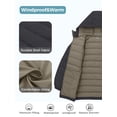 thumbnail image 3 of Wantdo Big Boy's Puffer Jacket Waterproof Winter Jacket Packable Puffer Coat Gray 14-16, 3 of 8