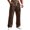 201#Brown, variant on Men's Corduroy Utility Pants Relaxed Fit Pockets Casual Outdoor Cargo Trousers Travel Workwear