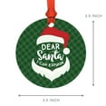 thumbnail image 5 of Koyal Wholesale Funny Christmas Ornaments 2021 Dear Santa I Can Explain Round Metal Ornament, White Elephant Ideas 1-Pk, 5 of 5