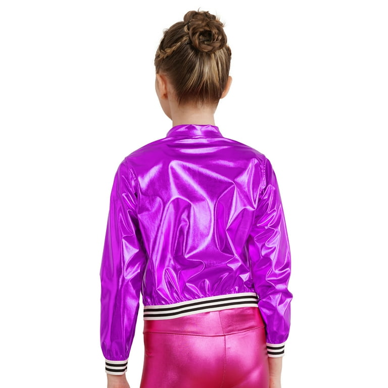 Purple satin baseball on sale jacket