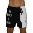 thumbnail image 2 of Scarface Tony Montana Mens T-Shirt, Lounge Pants or Boxer Shorts, Sold Separately, Shorts, Size: Medium, 2 of 5