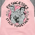thumbnail image 3 of Disney Princess - Princesses Stick Together - Toddler & Youth Girls Raglan Graphic T-Shirt, 3 of 4
