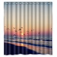 thumbnail image 1 of ABPHQTO Cortina de ducha Sea Sunrise View Cortina de ducha impermeable 160x180 cm, 1 of 2