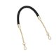 thumbnail image 3 of WORGEOUS Thicken PU cuero asas de bolso correa de cadena de metal hebilla de repuesto correa de banda para mujer bolso de señora DIY (negro), 3 of 8