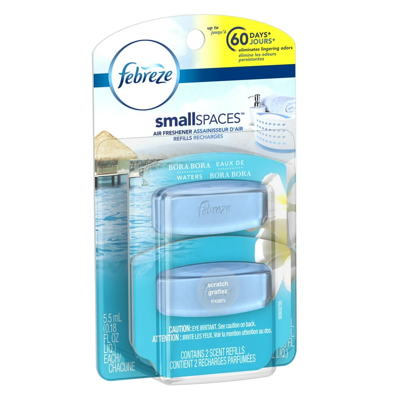 Febreze SmallSpaces Bora Bora Waters Refills Air Freshener 2