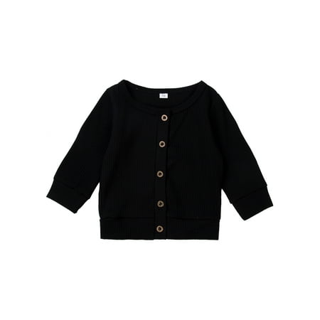 

GuliriFei Baby Boys Girls Button-Down Cotton Knit Cardigan Sweater