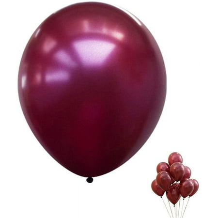 Burgundy Balloons,100 Pcs 12 inch 3.2g Thicken for Maroon Wedding Anniversary Decorations,Birthday,Baby Showers,Bridal Shower Weddings,Bachelorette Receptions Party Decorations