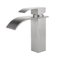thumbnail image 4 of Grifo monomando TUNC lavabo agua fría caliente cascada acero inoxidable, 4 of 4