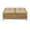 thumbnail image 3 of EDOEMSE Modern 6 Wide Drawer Long Dresser Chest of Drawers Wooden Dresser for Bedroom Brown, 3 of 11