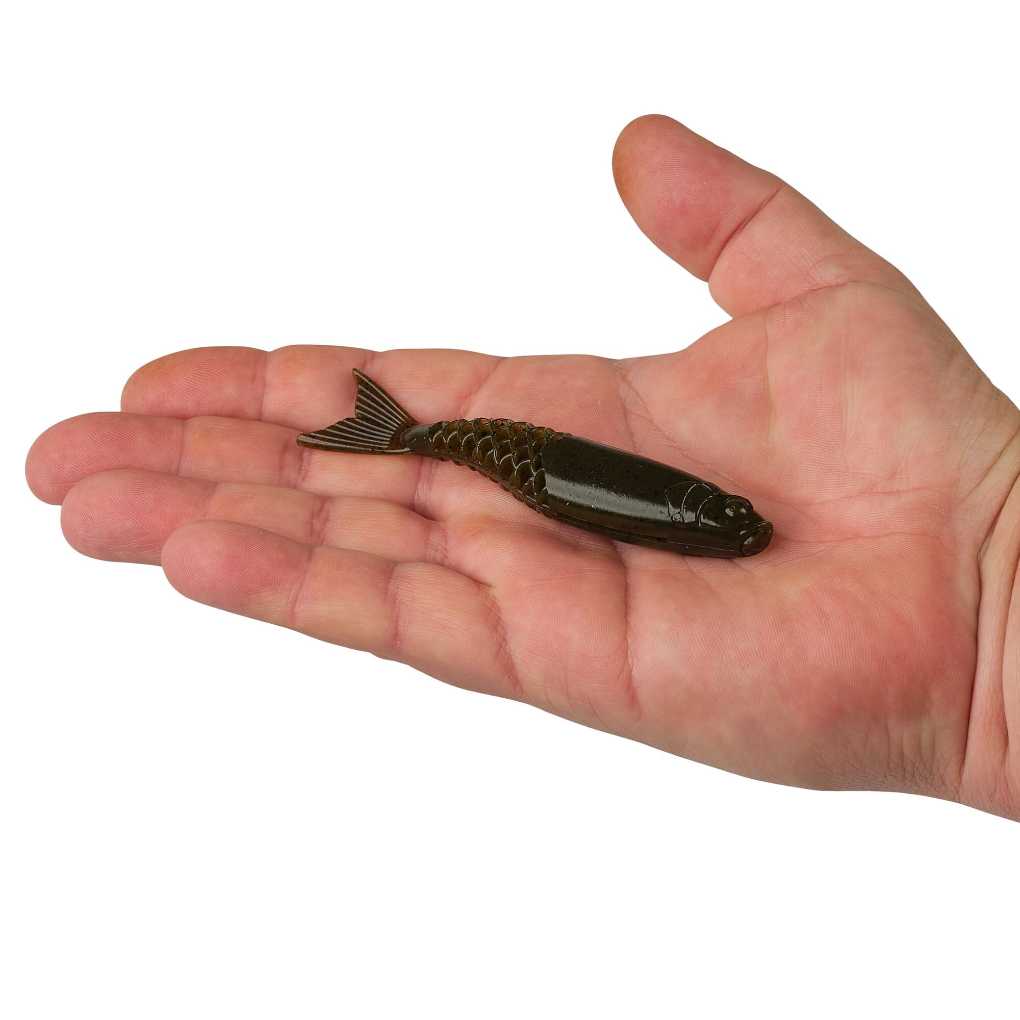 Berkley PowerBait® PowerStinger, 4.5 in, Green Pumpkin