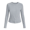 thumbnail image 5 of THDHVS Girls Long Sleeve Shirts,Modal Solid Color Long Sleeve T-shirt Thin Casual Base Layer Fashion Wear for Girls,Girls Tops Gray 9-10 Years, 5 of 10
