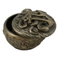 thumbnail image 4 of Nautical Kraken Octopus With Ship Anchor Decorative Jewelry Box Figurine 4"Diam, 4 of 9