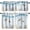 Coastal 3, variant on Ocean Beach Valances for Kitchen,Watercolor Underwater Gold Shell Coral Underwater Animals Plant Seaweed Home Decor Rod Pocket Window Drapes for Kitchen Bedroom 54x18in