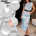thumbnail image 6 of KUIFORTI Cherry Blossom Couple Matching Outfits Matching Vacation Outfits for Couples Spring Boho Maxi Dress with Pockets Soft and Comfortable Lightweight with Soft Fabric, 6 of 7