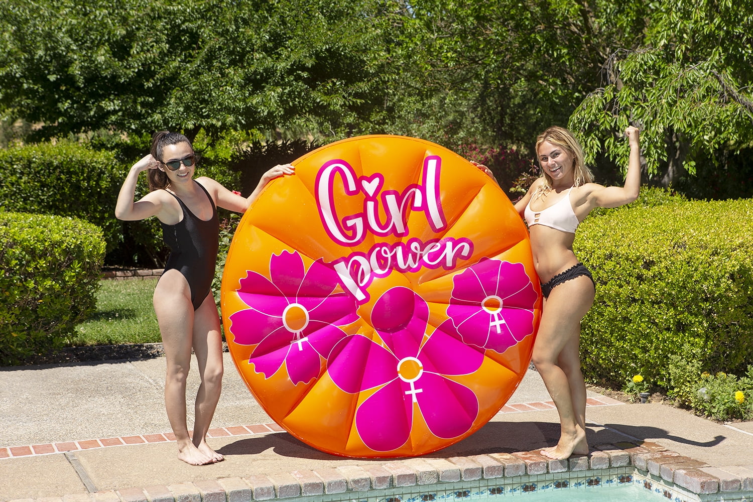 Poolmaster #GIRLPOWER Swimming Pool Float Island