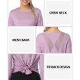 thumbnail image 4 of Alove Women Athletic Top Workout Long Sleeve Yoga Shirts UV Sun Protection, 4 of 6
