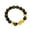 B, variant on Feng Shui Black Hand Carved Mantra Bead Bracelet with Golden Pi Xiu/Pi Yao Lucky Wealthy Amulet Brecelet