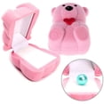 thumbnail image 3 of Gift Holder Storage Case,Jewelry Box Flocking Bear Jewelry Storage Ring Box Jewelry Box Finely Tuned Performance, 3 of 5