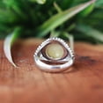 thumbnail image 4 of Mother Of Pearl Ring, 925 Sterling Silver Ring, Handmade Jewelry, Beaded Ring, Bold Round Ring, Statement Ring, Cabochon Ring, Gift For Her*, 4 of 8