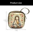 thumbnail image 3 of Religious Jewelry Storage Box Catholic Rosary Pouches Coin Purses with Zippers Closures Portable Headphone Bag Women Men, 3 of 8