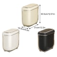 thumbnail image 3 of Guardoinrt ABS Bathroom Sensor Trash Can easy to place Contactless Garbage Disposal Wide Mouth Kitchen Size Is Appropriate, 3 of 6