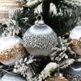 thumbnail image 4 of 6 bolas navideñas de 6/8 cm con lentejuelas de seda para colgar en el árbol de Navidad, decoración navideña 2024, 4 of 5