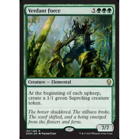 MtG Dominaria Rare Verdant Force #187