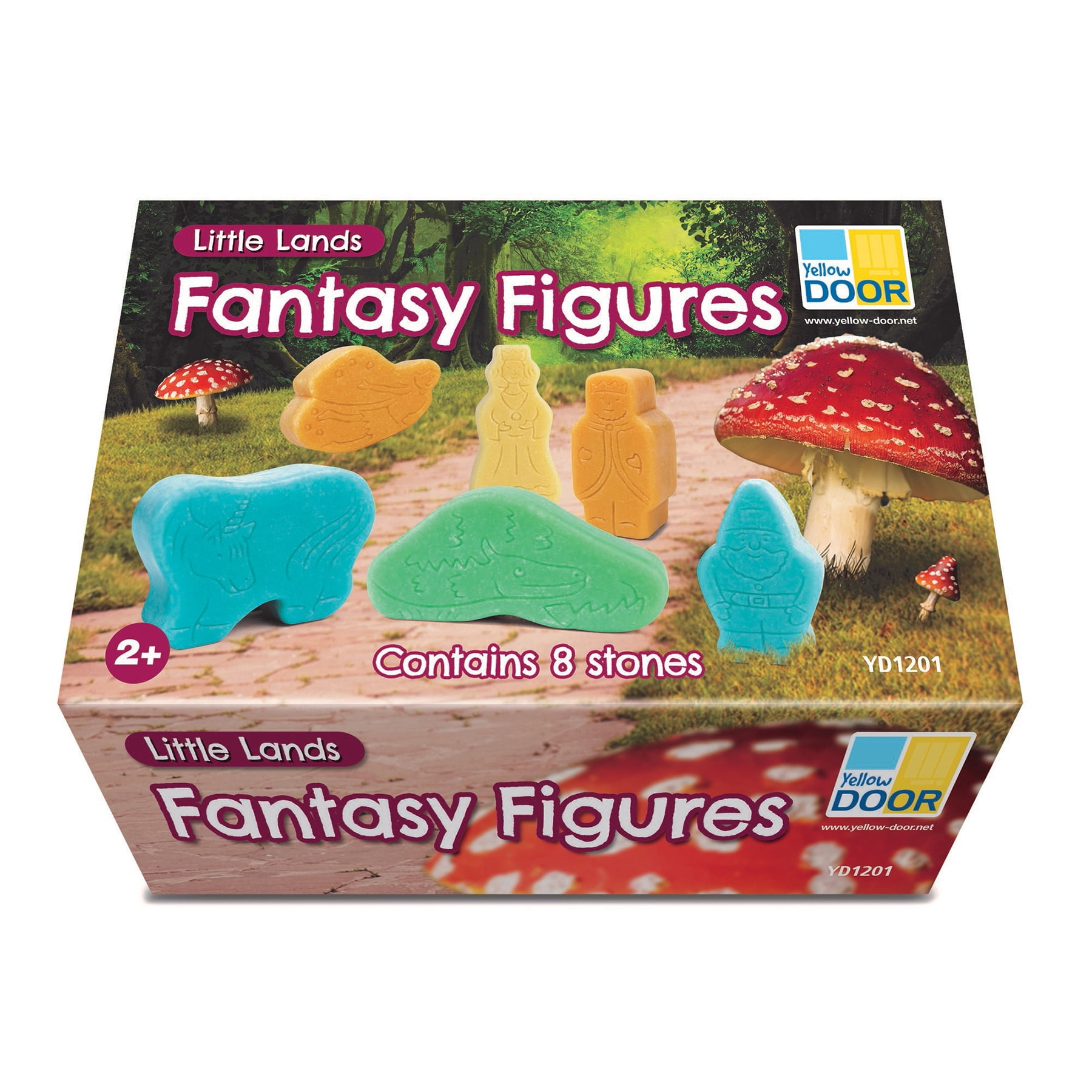 Yellow Door Little Lands  Fantasy Figures, Set of 8 Stone Figures