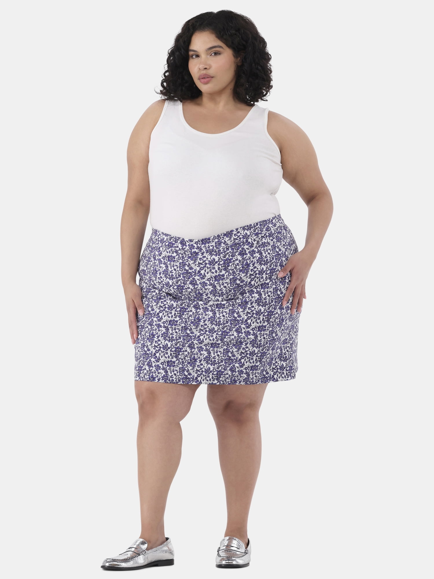JMS Just My Size by Hanes Women’s Plus Millennium Skort, Sizes 1X-4X