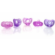 The First Years GumDrop Newborn Pacifier 5pk Pink/Purple