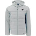 thumbnail image 2 of Men's Cutter & Buck Gray Atlanta Falcons  Evoke PrimaLoft Hybrid Eco Softshell Recycled Full-Zip Hooded Jacket, 2 of 3