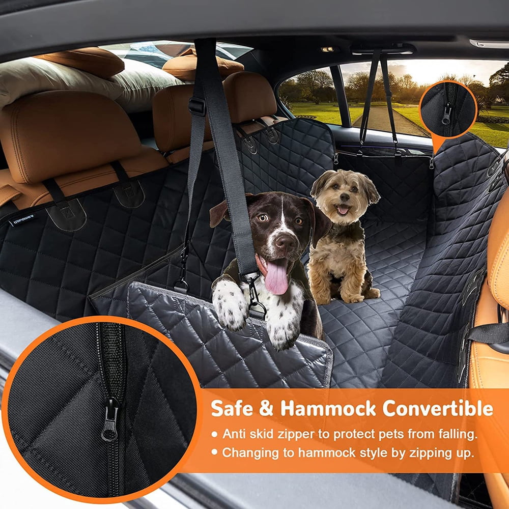 Siège Auto Pour Chien - Taille Moyenne/Petite, Imperméable Et Respirant, Avec Sangles De Sécurité - Avant/Arrière