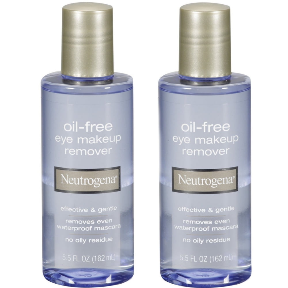 2 Pack Neutrogena Oil-Free Eye Makeup Remover 5.5 fl oz (162 ml) Each