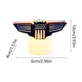 thumbnail image 3 of Oioii Guirlande Lumineuse pour Bougie de Jour de l'Indépendance avec Étoiles, Chapeaux et Formes d'Avion, Veilleuses Décoratives Rouges Blanches Bleues pour Décoration de Fête à Thème et Ambiance de Vacances, 3 of 6