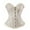 A Beige, variant on Corsets Floral Embroidery Corset Adjustable Lacing Overbust Shapewear Renaissance Style Bustier Overbust Corset Tops for Women Beige XXXL