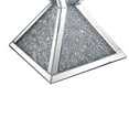 thumbnail image 4 of Sparkling End Table with Faux Diamonds Inlay , Silver and Clear, 4 of 6