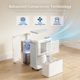 thumbnail image 5 of 30 Pints Dehumidifier for Basement up to 2,000 Sq.Ft, Dehumidifiers for Home with Continuous Drain Hose, 0.5 Gallon Tank, 3 Modes, 2 Speeds, Intelligent Memory Function and Auto Defrost, 5 of 8